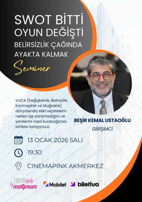 SWOT Bitti, Oyun Değişti seminer afişi